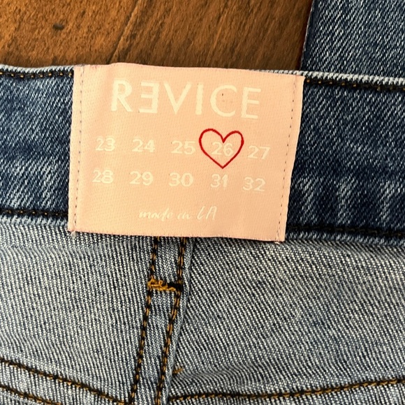 REVICE Star Burnout Jeans Size 26 Stars Flag High Rise Patriotic Stretch LA EUC - Picture 5 of 15